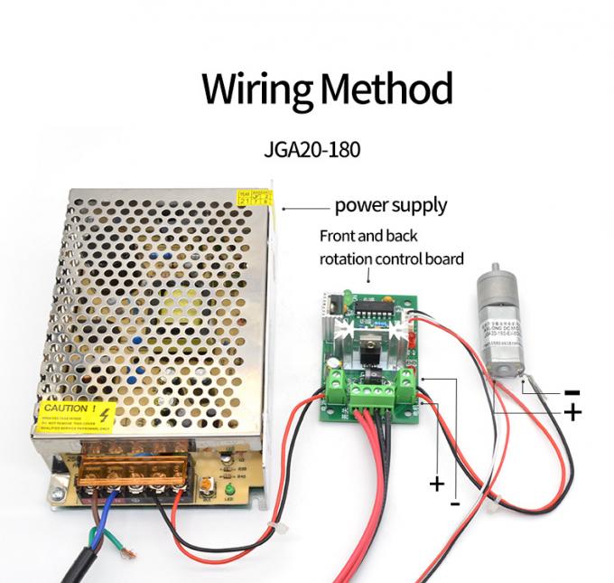 Микромотор 12В постоянного тока JGA20-180 Микромотор постоянного тока постоянный магнит низкой скорости 4