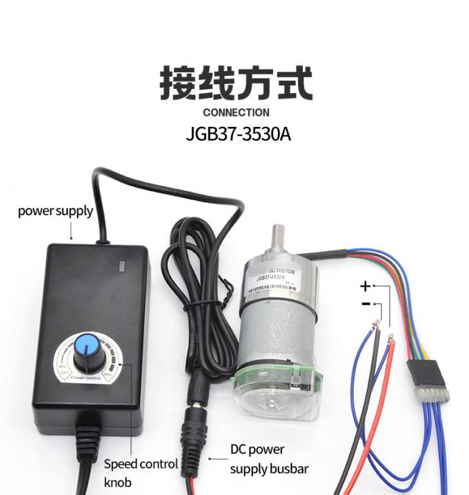 Высокий крутящий момент 24V 59RPM JGB37-3530A Высокий крутящий момент Низкая скорость Дисплейный электродвигатель 37 мм 14