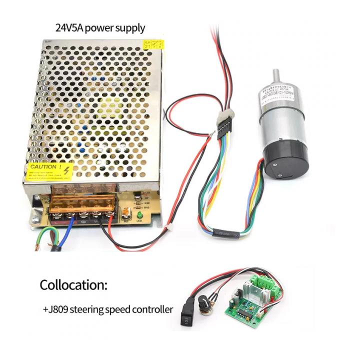 Крышка кодировщика мотора 1600rpm 37mm Hall shaftgear высокого вращающего момента эксцентричная защитная 10