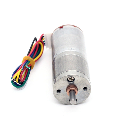моторов шестерни DC кодировщика 25mm магнит вращающего момента 6v 60RPM небольших высокий постоянный
