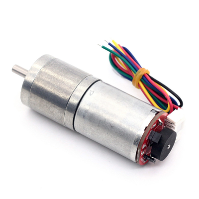 моторов шестерни DC кодировщика 25mm магнит вращающего момента 6v 60RPM небольших высокий постоянный