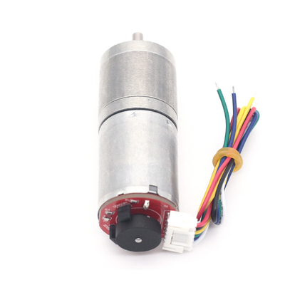 моторов шестерни DC кодировщика 25mm магнит вращающего момента 6v 60RPM небольших высокий постоянный