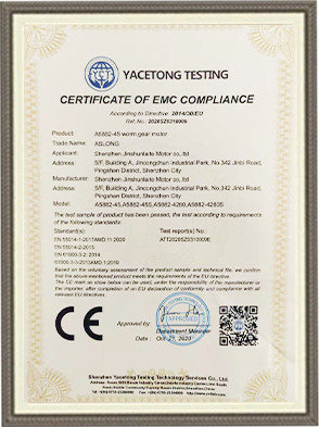 Китай Shenzhen Jinshunlaite Motor Co., Ltd. Сертификаты